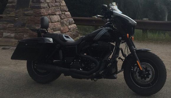 Quick stop on the way home from 76th Sturgis in 2016 (Meadowlark Lake WY)