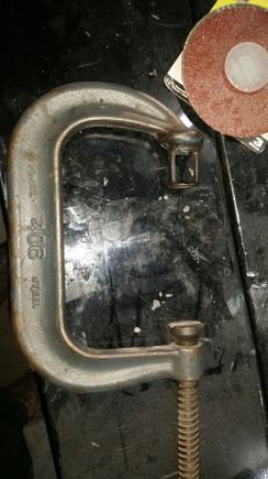 Homemade spring compressor.  Works awesome.