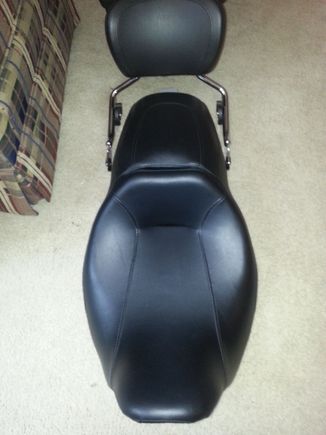 Just the backrest pad. Seat is sold