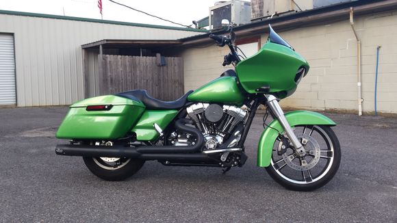 Synergy green with green pearl over it.