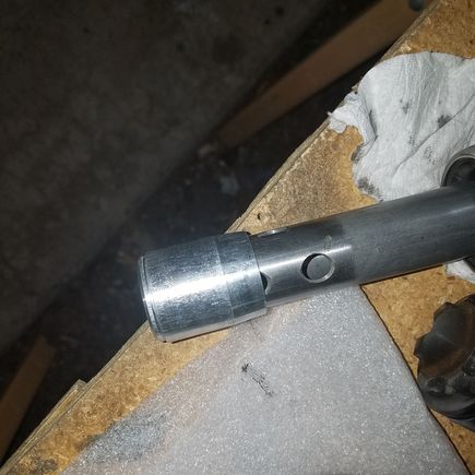 Here is where the oil lock/fork stop is covering the bottom holes i drilled. RT says it will not be an issue so i hope they are correct. If you drill yours only drill above the factory holes.