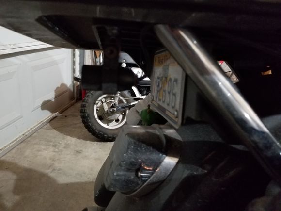 Rear Camera mounted using the L bracket that is included from the rear trunk mount bolt.