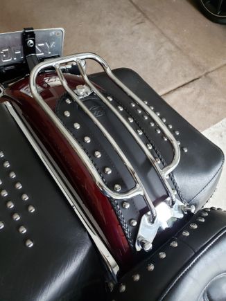 Mustang studded fender bib. 