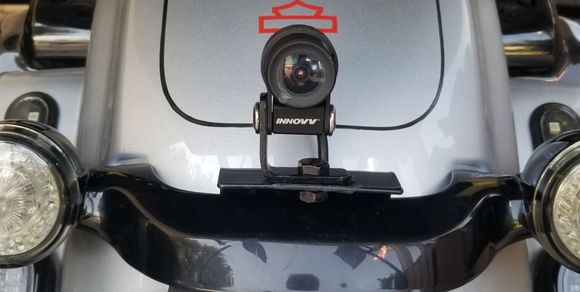 Rear Camera.  Nicely centered with unobstructed view to rear.  Again, hopefully image will not be washed out by my rear Run/Signal/Brake LED lighting.