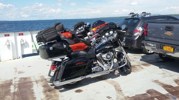 Day 2 -  The bikes on the ferry.