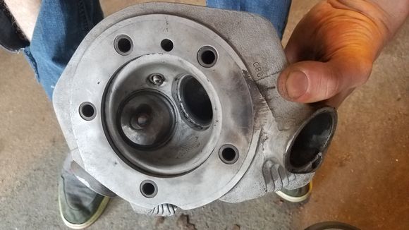 also got these heads with the cylinders, they do fit on the 3 5/8 cylinders but they are already ported, someone did a shitty job, the valve guide literally just fell out when i pulled the valve and it looks like a head gasket blew. So i wouldnt feel good running these, the heads that came on my motor are in much better condition. These would need alot more work and id rather buy std or sorenson performance heads, unless it was way cheaper to fix these. Im not looking to have a drag bike.