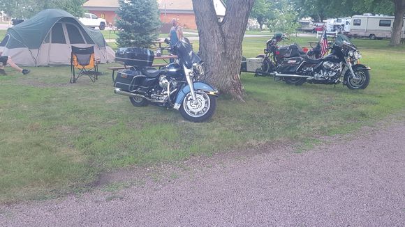 Camping on the way to Sturgis 2020