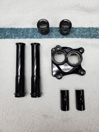 After obviously.Not sure if I should have sprayed the caps red or not?