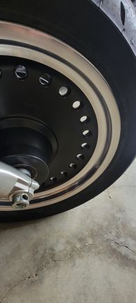 Front wheel after wet sanding
