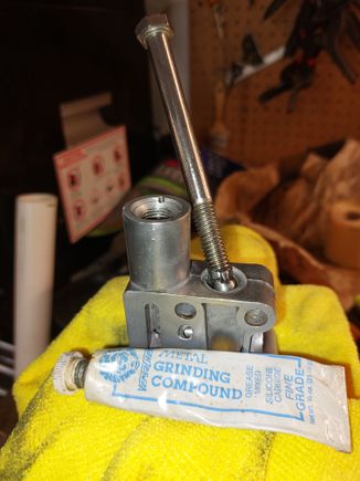 To finish, I use the small diameter hand tool to careful probe for imperfections, check the seat, then do final hand grinding with the 3/8 bolt tool. 