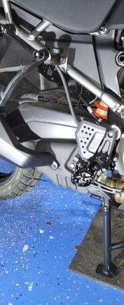Remove brake pin and two 30 torx bolts