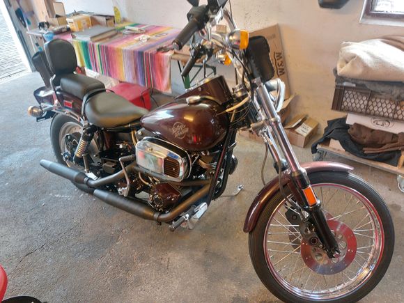 Sure am glad to see her almost done ! From  completly torn down to bare frame to completly re assembled in just 6 months !
