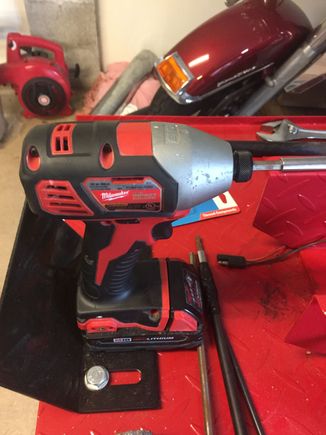 The drill I used and tools 