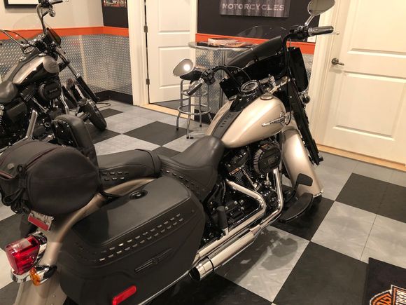 Brass Fuel cap and left side cover