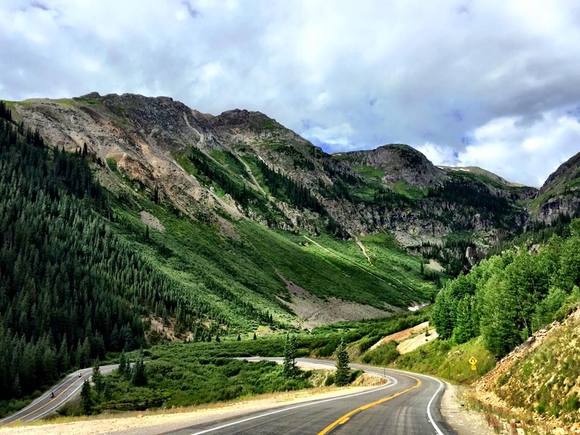 Million Dollar Highway between Ouray and Silverton..
