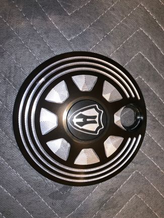 Aftermarket fuel door. The sun has faded the black and it has a brown hue to it. 

$25 Shipped