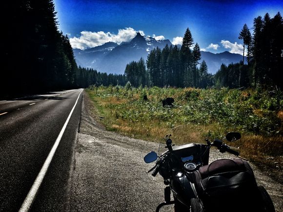 Whitehorse mountain with its glaciers.