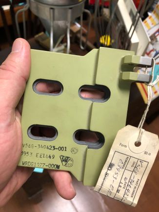 I ran into this supposed hinge from a space shuttle today. I've got to research this a little. 