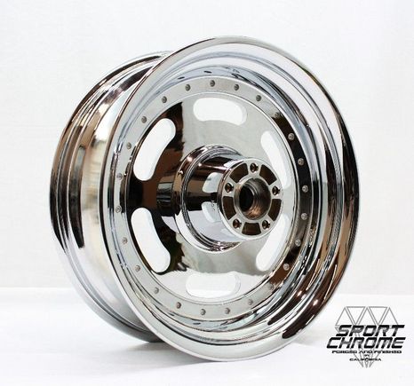 Fat bob chrome rear wheel