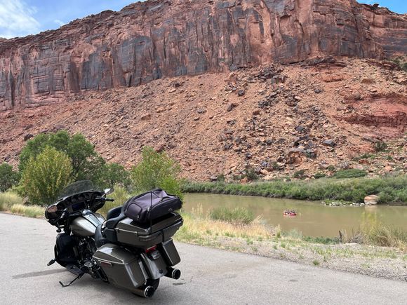 Riding next to the Colorado river 