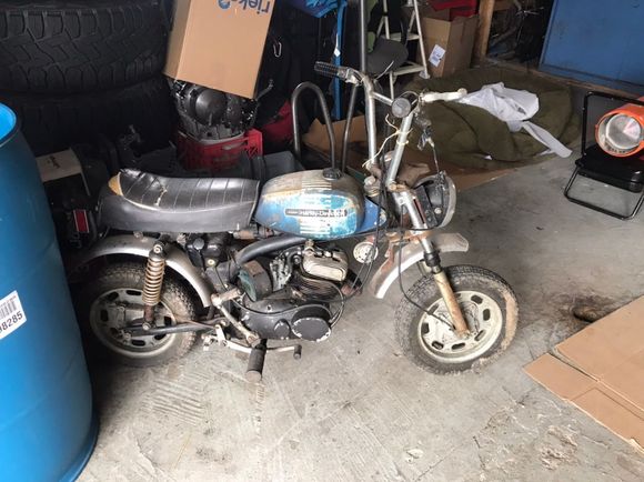 I guess this was my first. My dad got me this when I was 7 or 8. Bringing her back to life now. The first Harley I purchased was when I was 19 and it was a sporty