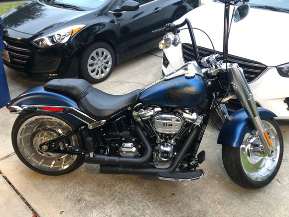 I’d like to change all the satin chrome to black as well as change out the wheels. 

Does anyone know of a site that sells the parts aside from Harley? They are very proud of their parts....

As for wheels, I’m happy with the tire size, I just want to change out the solid wheels for something else the same size. Any ideas?

Thanks for looking. 

