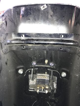 4 holes drilled. Make sure to find centerline or your plate will not be centered.