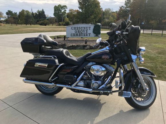 At the cemetery entrance