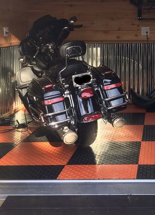 Ultra with Aero kit on lid top and relo sig iights on bags.  Without tour pack, I want as much light back there as possible.  There is some room for more, but running out of connections.