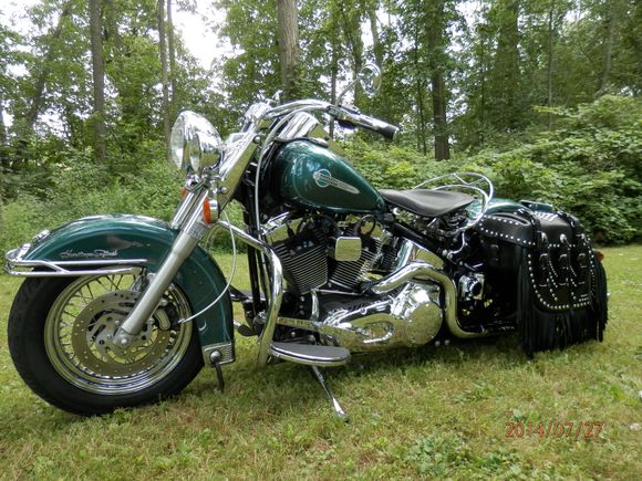 Over the rear of the primary , others have mentioned the heat with this set up but I never had an issue