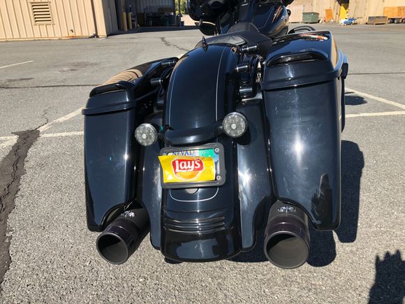 New OEM stretched bags with Advanblack fender extension