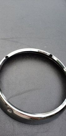 Chrome head light ring