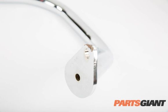 You can see the chrome flaked off on the mounting point here. You will see the same on the other side's mounting point.
