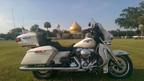 My 2015 FLHTK Shriners Edition in front of Hadji Shrine Temple in Pensacola,FL.