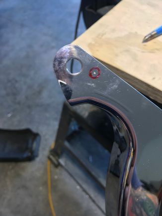 Location of new hole