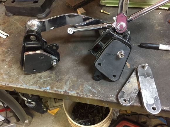 Brackets done on forwards. Maybe my son will help me set them up tomorrow and get them welded up.