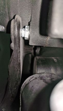 View from below. Front of bike at top of pic
