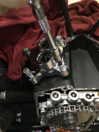 Removing the rear cylinder lifter cover.