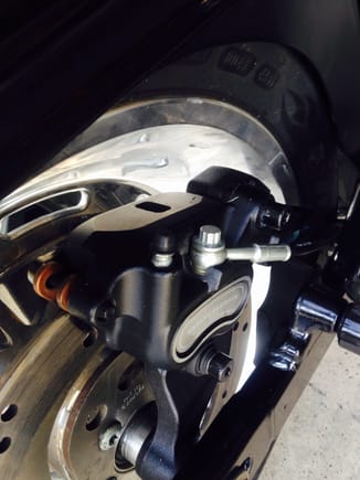 All original spacers and brake caliper fit perfect no modifications needed.