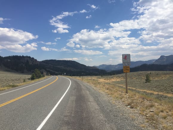 And south towards Chief Joseph pass