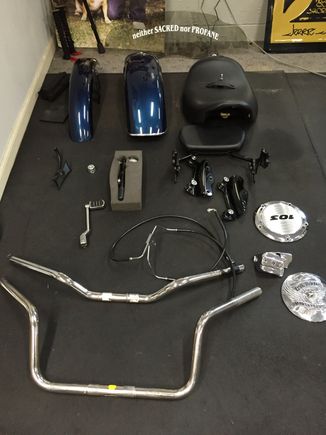 Fenders are off a 98 sportster, rear is chopped.