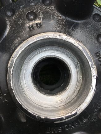 Primary side...looks like normal wear and tear 

Axle spacer measures at around 98mm