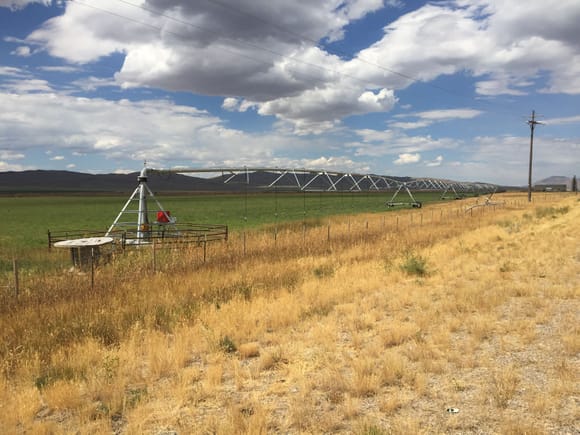 This irrigation unit was close to 1/2 mile long