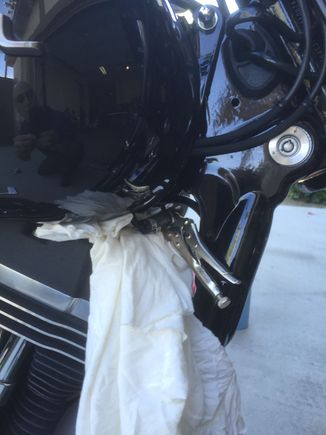 Clamp on each side of crossover.  Hoping to clamp/cut then drain one side at a time.  It half worked...