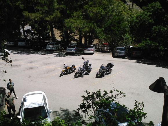 Parking lot of Nepenthe