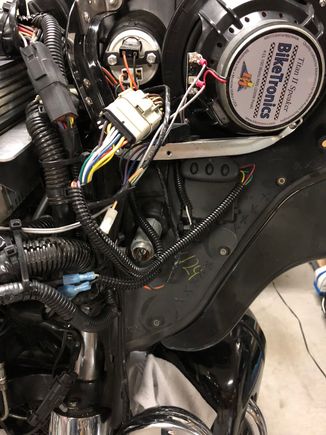 Here is the finished project. I will have to see tomorrow how well it works with the fairing on. It worked well in the garage with the fairing off so time will tell.