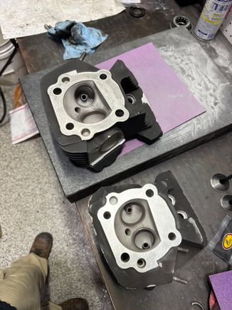 Put Kibble White valves S&S beehive springs and an Andrews EV46 cam. The heads were ported, used .010 base gaskets and .030 Cometic MLS head gaskets