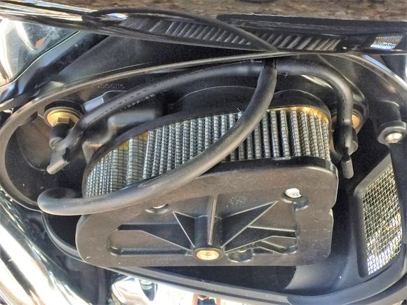 Pull the stock hoses off and throw away.