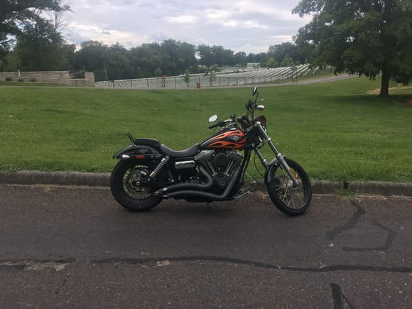 2012 Wide Glide near Jefferson Barracks National Cemetery