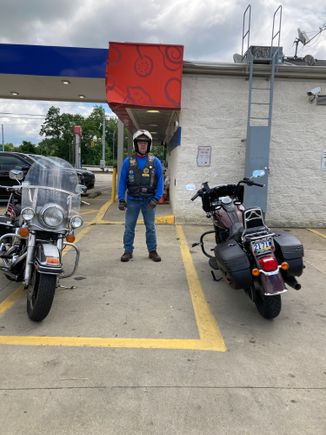 
About a 146 up to the Summit on Rt 40 past Uniontown Pennsylvania.

Got to the Summit and was going to head to Ohiopyle, but the fog and the misty rain you could barely see 40 feet in front of you.

We decided to head back down the mountain into the valley where it was much clearer.